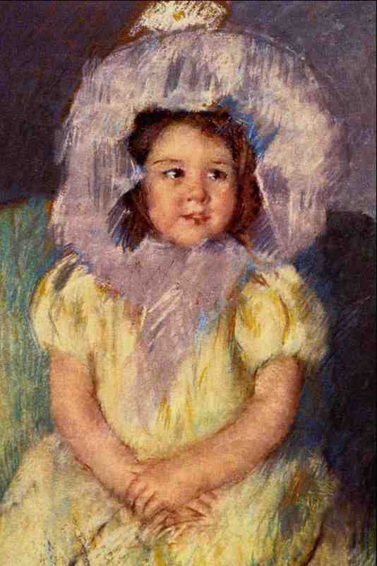 523036 Margot In White Mary Stevenson Cassatt A4 Photo Print