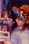 523039 Girl Reading Auguste Renoir A4 Photo Print
