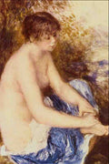 523043 Little Nude In Blue Auguste Renoir A4 Photo Print