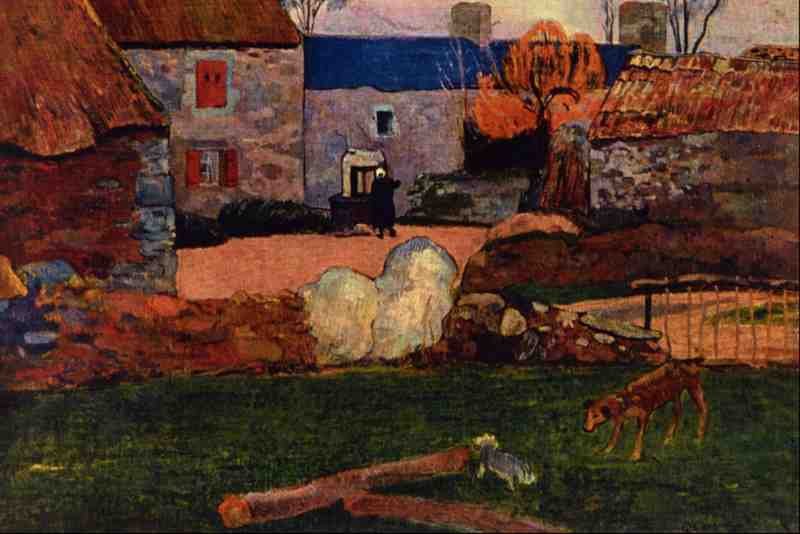 523056 Farm At The Pouldu Paul Gauguin A4 Photo Print