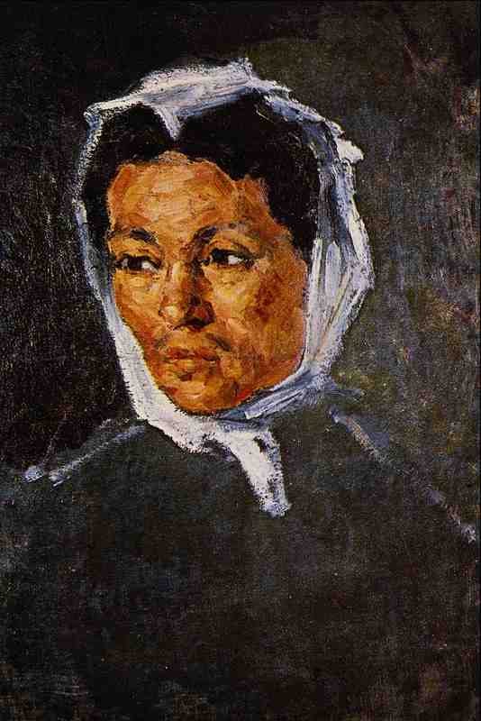 523080 Peasant Woman Paul Cezanne A4 Photo Print