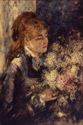 523090 Woman With Lilacs Auguste Renoir A4 Photo Print