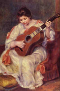 523096 Girl Playing Guitar Auguste Renoir A4 Photo Print