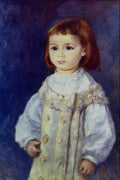 523097 Child In White Auguste Renoir A4 Photo Print