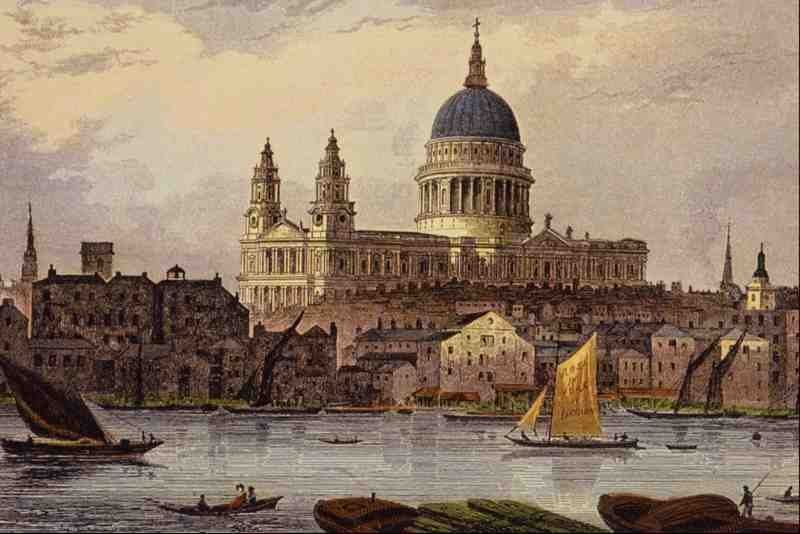 524000 St Pauls Cathedral Thomas Hosmer Shepherd A4 Photo Print