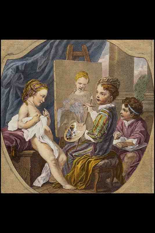 524005 La Peinture Charles Andre Vanloo A4 Photo Print