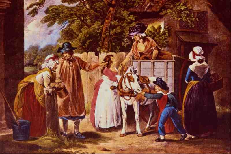 524021 Selling Peas July 1801 George Morland A4 Photo Print