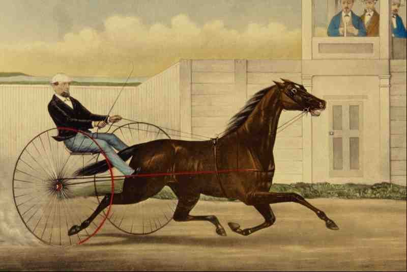 524035 The Celebrated Trotting Mare Lucy Currier And Ives A4 Photo Print