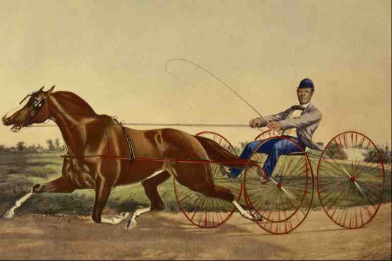 524037 The Celebrating Pacing Mare Pacahontas Currier And Ives A4 Photo Print