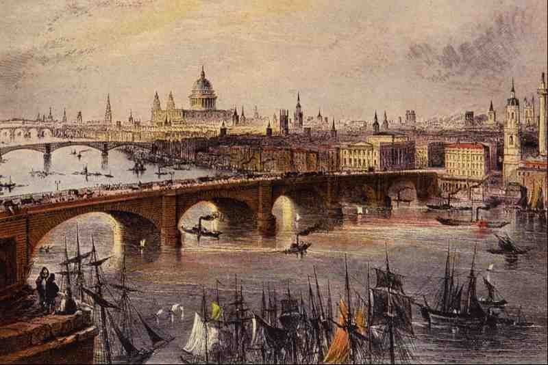 524059 General View Of London William H Bartlett A4 Photo Print