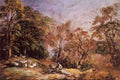564013 Landscape With Resting Men Thomas Gainsborough A4 Photo Print