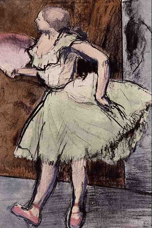 564027 Dance With Fan Edgar Degas A4 Photo Print