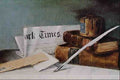 564063 Still Life With Letter William Michael Harnett A4 Photo Print