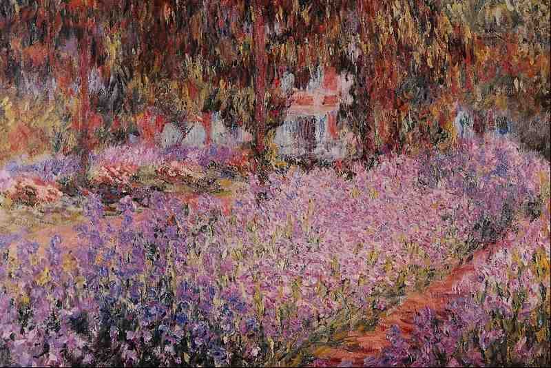 564067 Monets Garden In Giverny Claude Monet A4 Photo Print