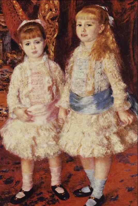 564073 Pink And Blue Auguste Renoir A4 Photo Print