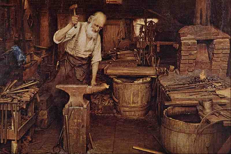 564074 The Blacksmith Jefferson David Chalfant A4 Photo Print