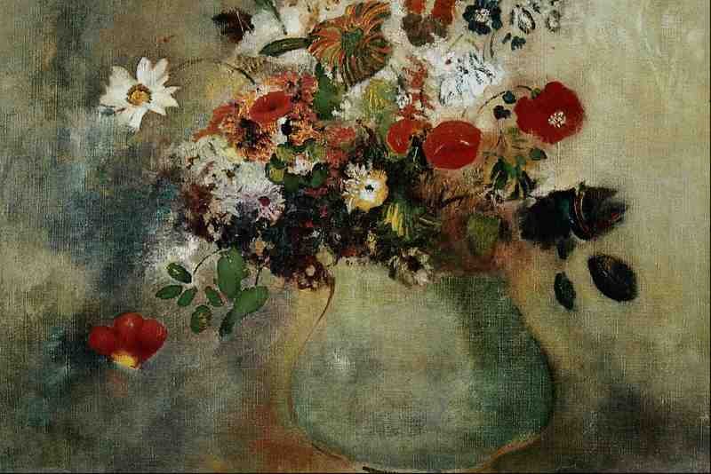 564093 Flowers Odilon Redon A4 Photo Print