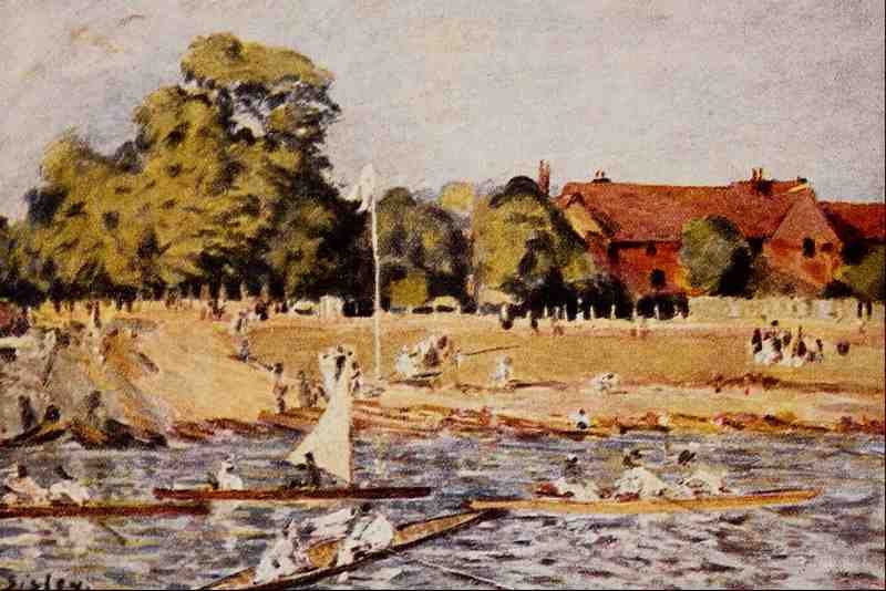 565001 Hampton Court Alfred Sisley A4 Photo Print