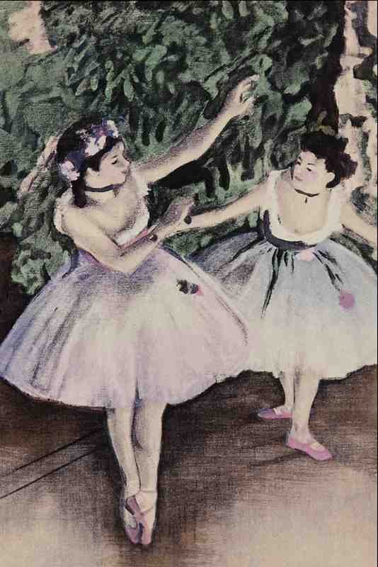 565040 Two Dancers Edgar Degas A4 Photo Print