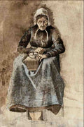 565071 Grinding Coffee Vincent Van Gogh A4 Photo Print