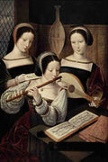 565074 Three Musical Ladies Unknown A4 Photo Print