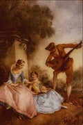 565076 La Lezoine Di Musica Nicolas Lancret A4 Photo Print