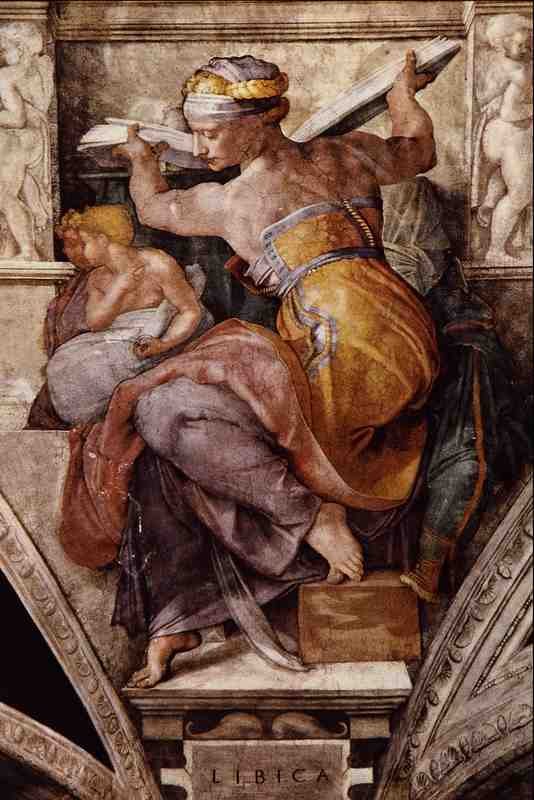 566007 Sibilla Libica Michelangelo Buonarroti A4 Photo Print