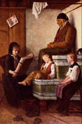 566011 Le Dimanche Albert Anker A4 Photo Print