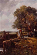 566045 A Boat Passing A Lock John Constable A4 Photo Print