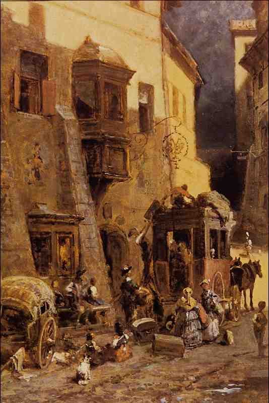 566047 Custom House At Zirl In Tyrol Carl Spitzweg A4 Photo Print