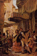 566048 Italian Ballad Singers Carl Spitzweg A4 Photo Print