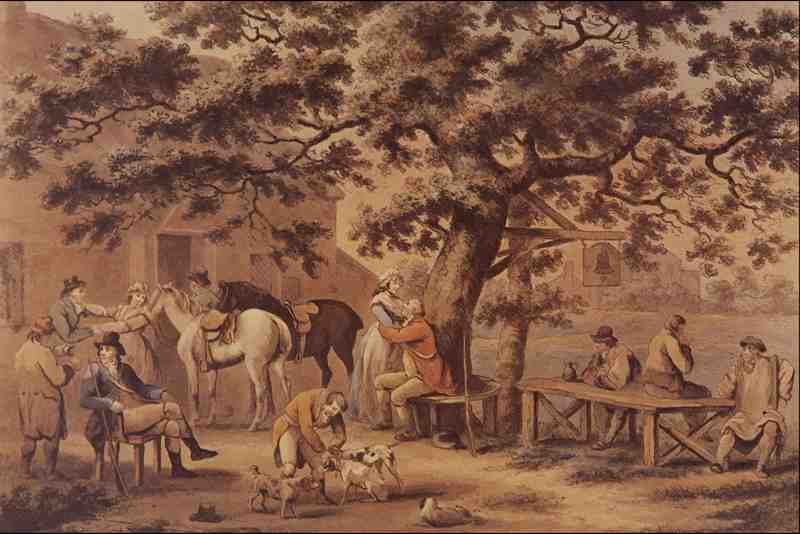 566055 Evening George Morland A4 Photo Print