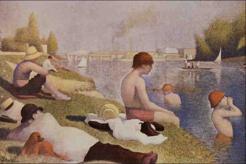 566059 Une Baignade Asnieres Georges Seurat A4 Photo Print