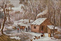 566078 A Home In The Wilderness Currier & Ives A4 Photo Print