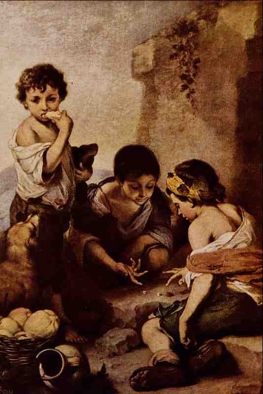 566090 The Dice Throwers Bartolome Esteban Murillo A4 Photo Print