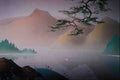 620012 Misty Landscape A4 Photo Print