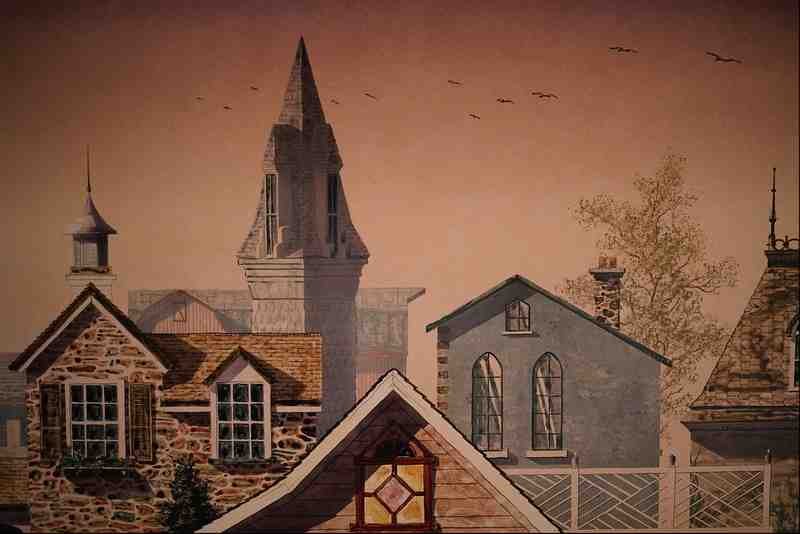 620015 Victorian Rooftops A4 Photo Print