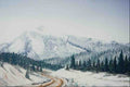 620023 Snowy Mountains A4 Photo Print