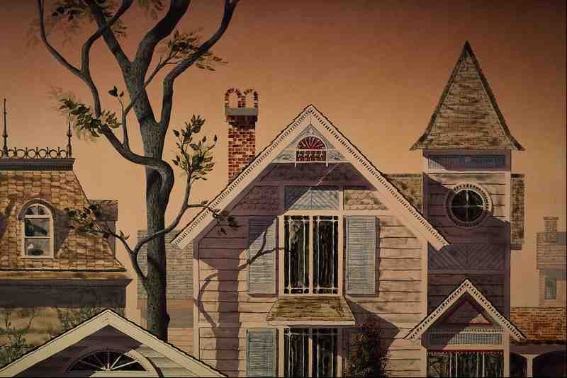 620024 Gothic Rooftops A4 Photo Print