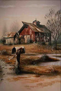 620034 Old Barn With Mailbox A4 Photo Print