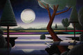 620035 Stylized Forest Lake A4 Photo Print