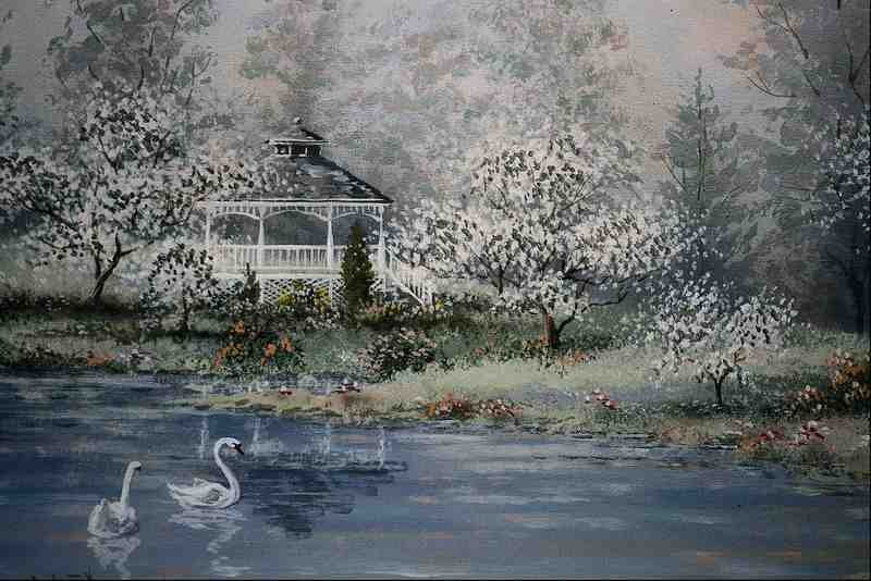 620047 Gazebo In Meadow A4 Photo Print