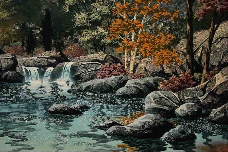 620053 Babbling Brook A4 Photo Print