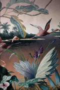 620055 Tropical Flamingos A4 Photo Print