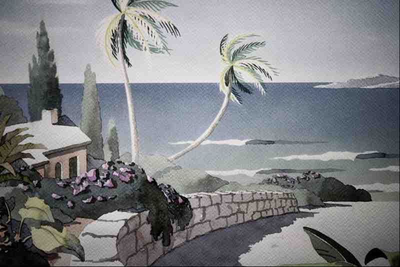 620064 Seaside Villa A4 Photo Print