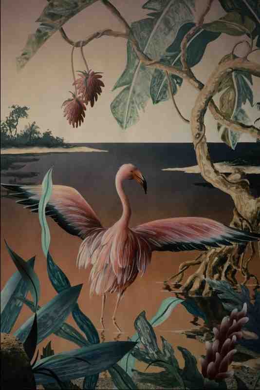 620072 Flying Flamingo A4 Photo Print