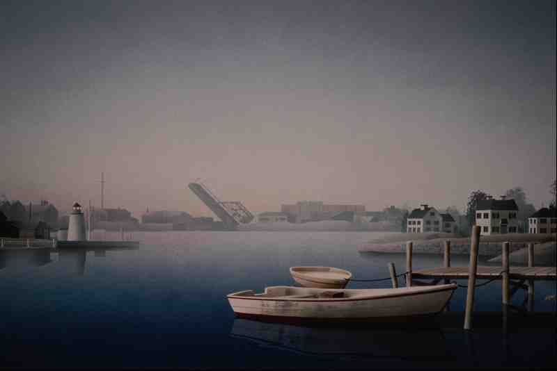 620078 Fishing Village A4 Photo Print