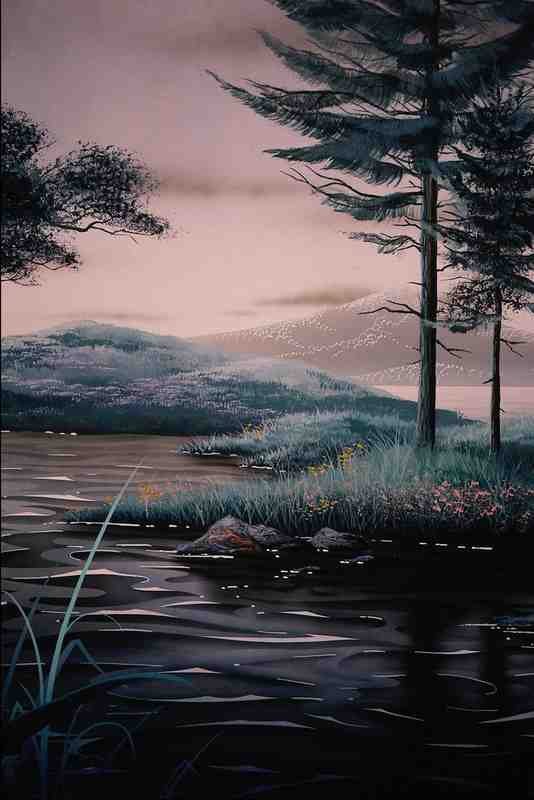 620091 Pines Of Shore A4 Photo Print