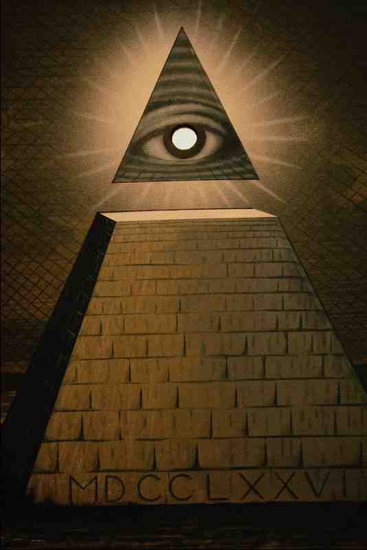 620096 Pyramid With Eye A4 Photo Print