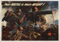 Metal Soldiers Gun American World War II Advert Poster
